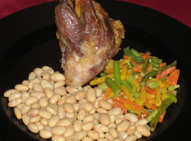 Jarrets d'agneau confits