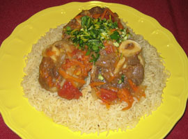 Osso bucco à l'agneau