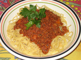 Sauce spaghetti à l'agneau